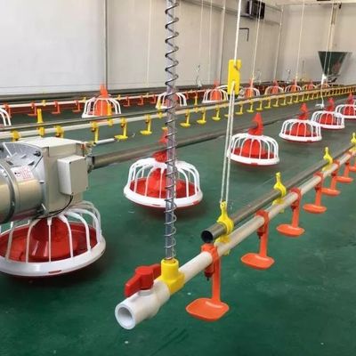 14 Izgara 16 Izgara Broiler Yemleme Sistemi Plastik Ve Galvanizli Çelik