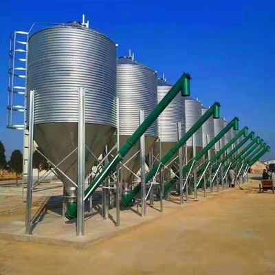 Hayvancılık Tarımsal Yem Kovaları Galvanizli Tahıl Depolama Silosu