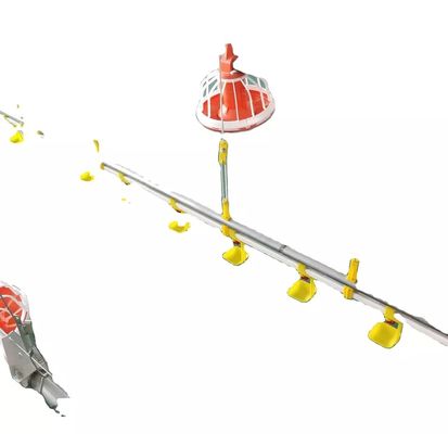 Dia.25mm Kanatlı Tarım Makinesi Galvanizli Boru Kanatlı Besleme Hattı