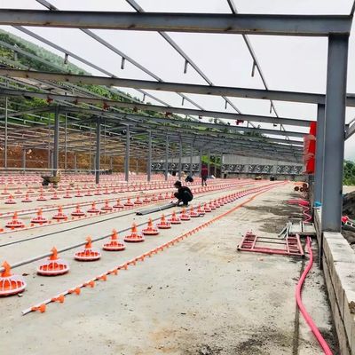 Piliç Ürünleri İçin Dia 45mm Kanatlı Tarım Makinesi Galvanizli Çelik